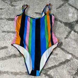 Zara multicolor striped bodysuit